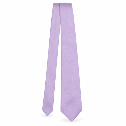 Front view of Blazer men’s purple geometric silk pointed tie one size
