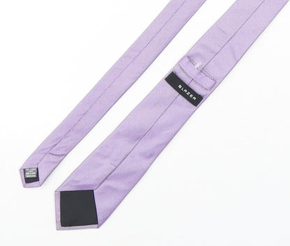 Mens Blazer Purple Geometric  Pointed Tie