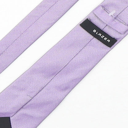 Mens Blazer Purple Geometric  Pointed Tie