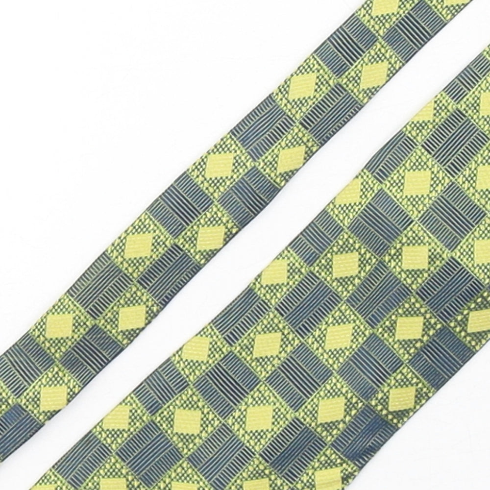 Emilio Lanzetti Mens Multicoloured Geometric Silk Pointed Tie One Size