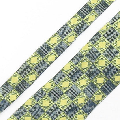Emilio Lanzetti Mens Multicoloured Geometric Silk Pointed Tie One Size