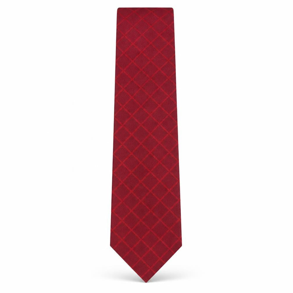 Mens NEXT Red Plaids & Checks  Pointed Tie