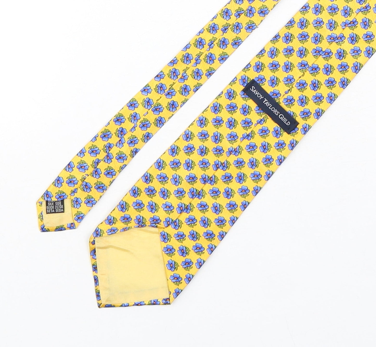 Savoy Taylors Guild Mens Multicoloured Floral Silk Pointed Tie One Size