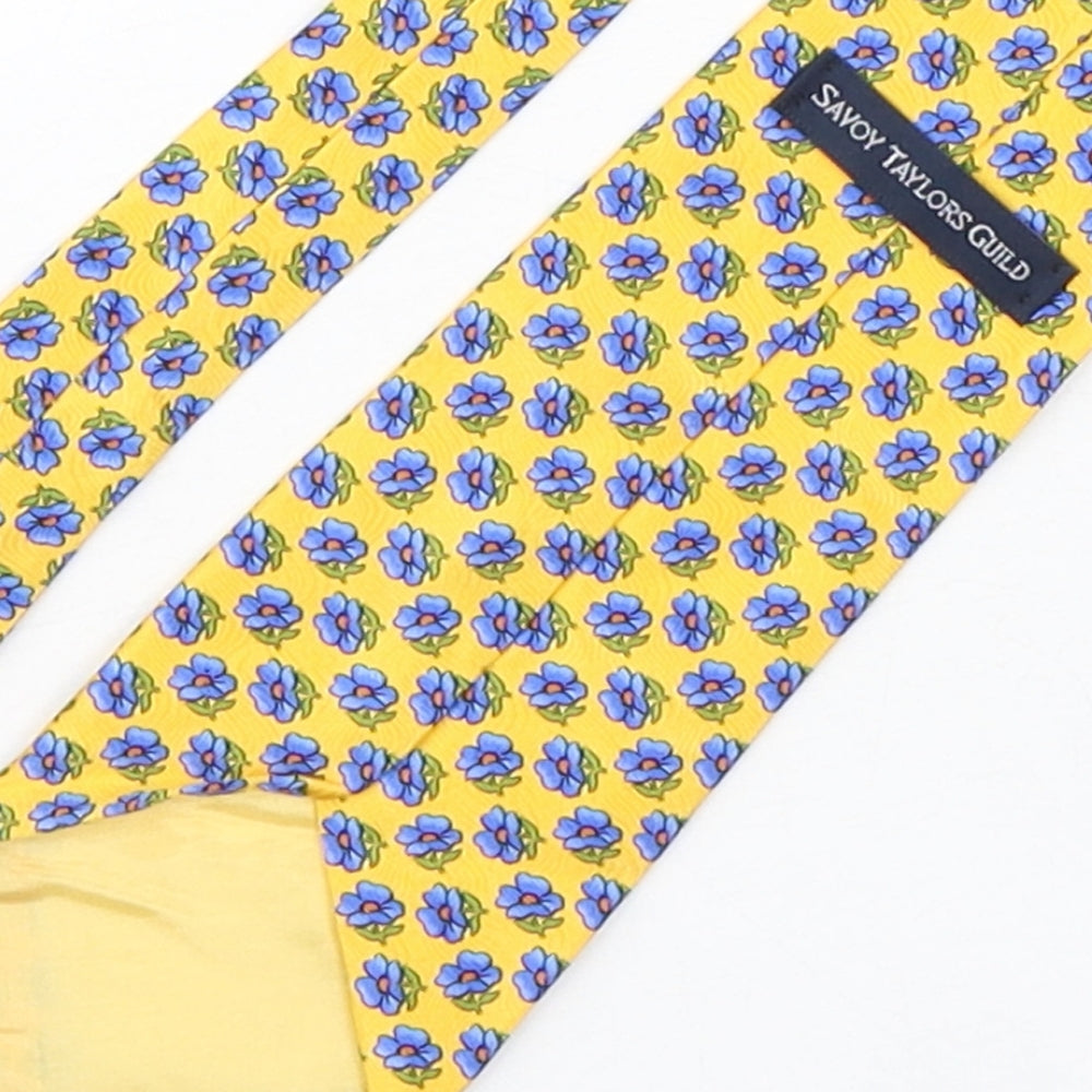 Savoy Taylors Guild Mens Multicoloured Floral Silk Pointed Tie One Size