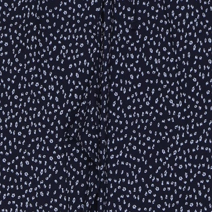 George Womens Blue Polka Dot Polyester Trousers  Size 14 L27 in Regular