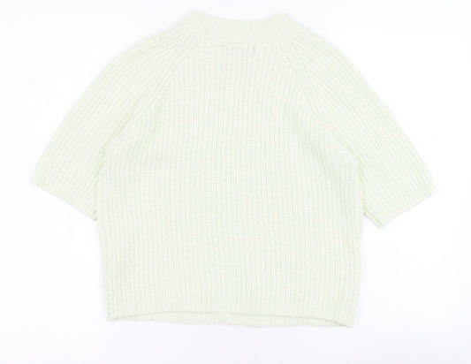 Primark Womens Green Round Neck  Viscose Pullover Jumper Size 14