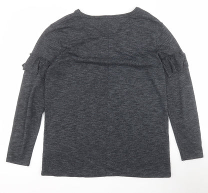 Womens UK Size 12 Papaya Grey Pullover Jumper