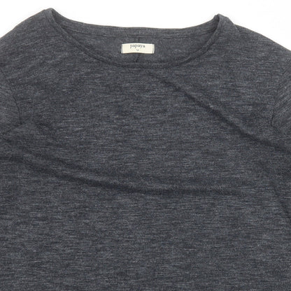 Womens UK Size 12 Papaya Grey Pullover Jumper