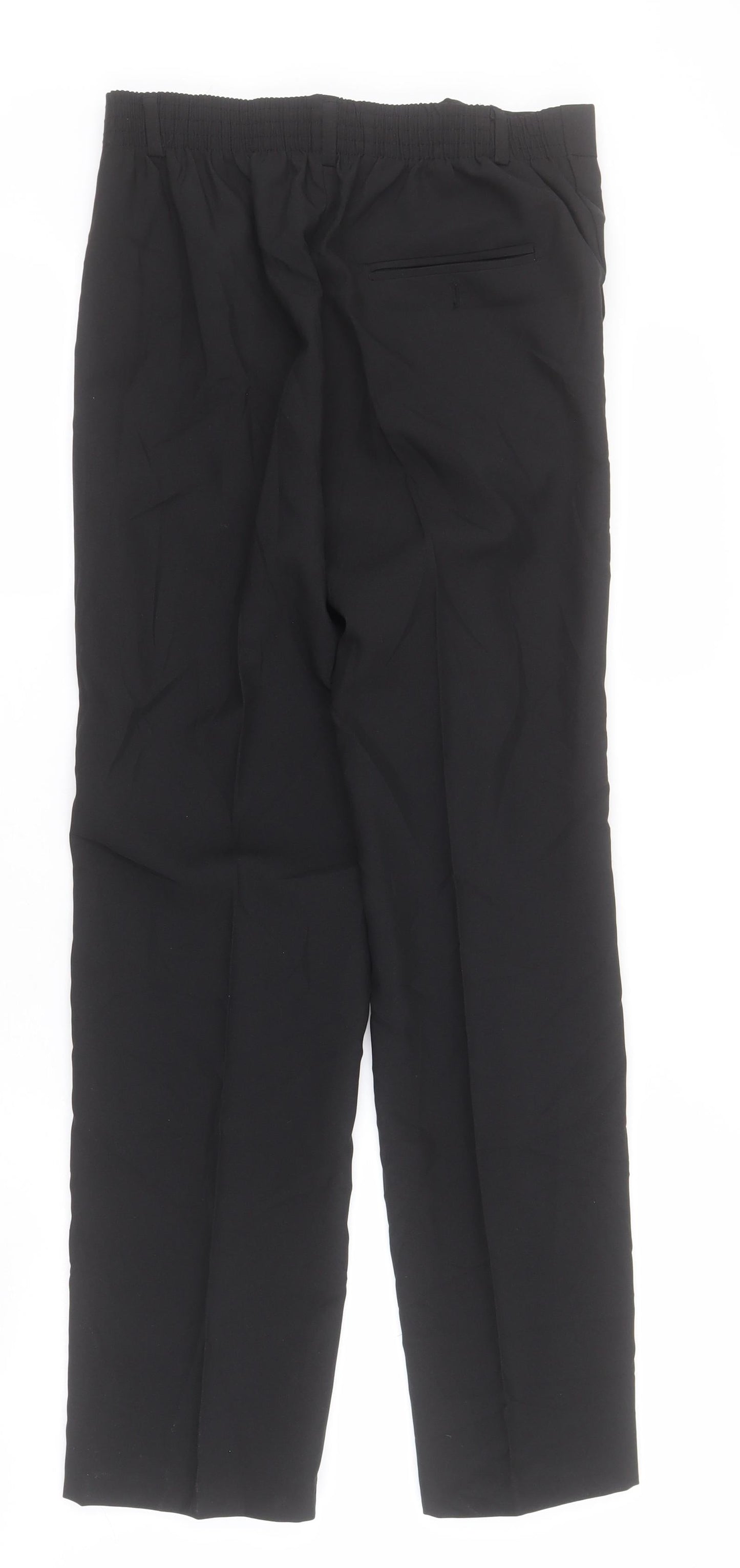 Shiny Penny Womens Black  Polyester Dress Pants Trousers Size 14 L26 in Regular Zip