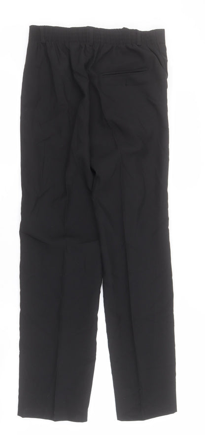 Shiny Penny Womens Black  Polyester Dress Pants Trousers Size 14 L26 in Regular Zip