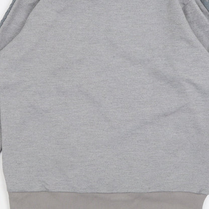 HERMANO Mens Grey  Polyester Pullover Sweatshirt Size S