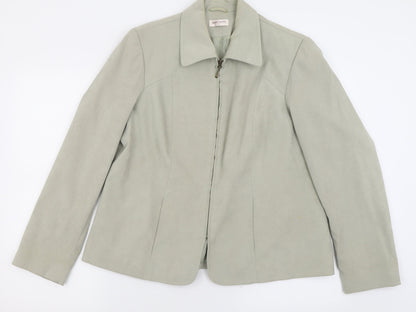 Womens UK Size 18 bonmarch Green Jacket
