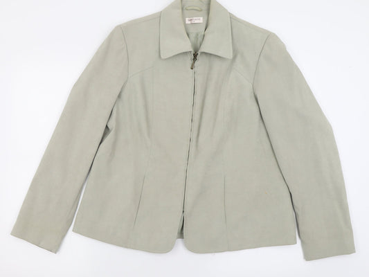 bonmarch Womens Green   Jacket  Size 18  Zip