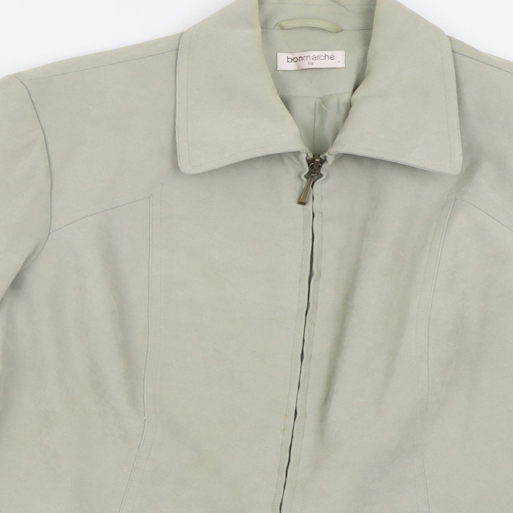 Womens UK Size 18 bonmarch Green Jacket