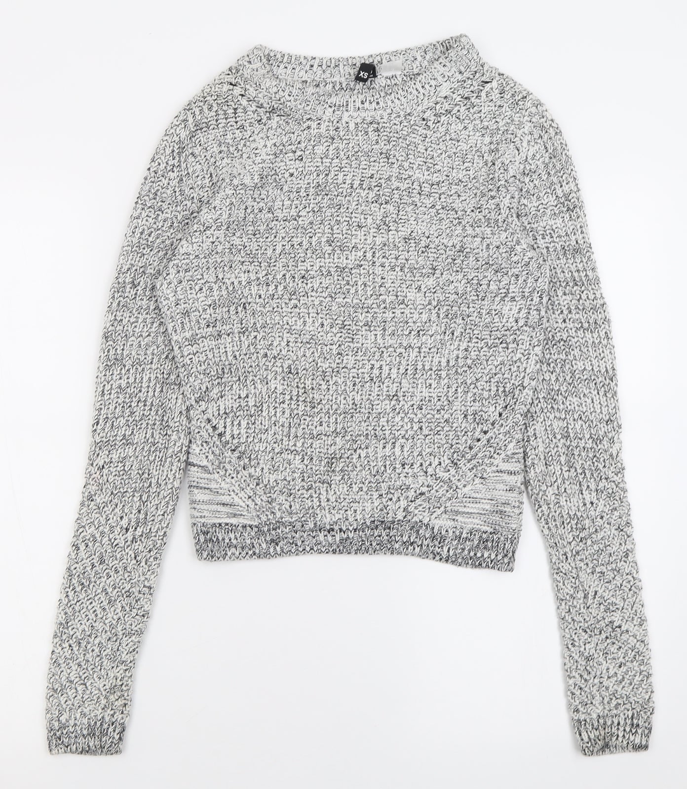 Womens UK Size XS H&M Grey Pullover Jumper