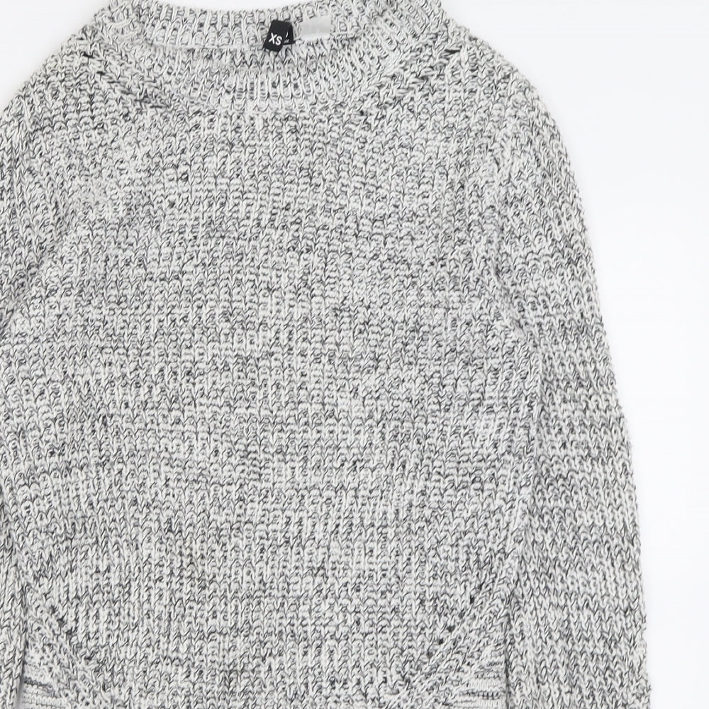 Womens UK Size XS H&M Grey Pullover Jumper