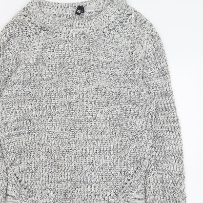 Womens UK Size XS H&M Grey Pullover Jumper