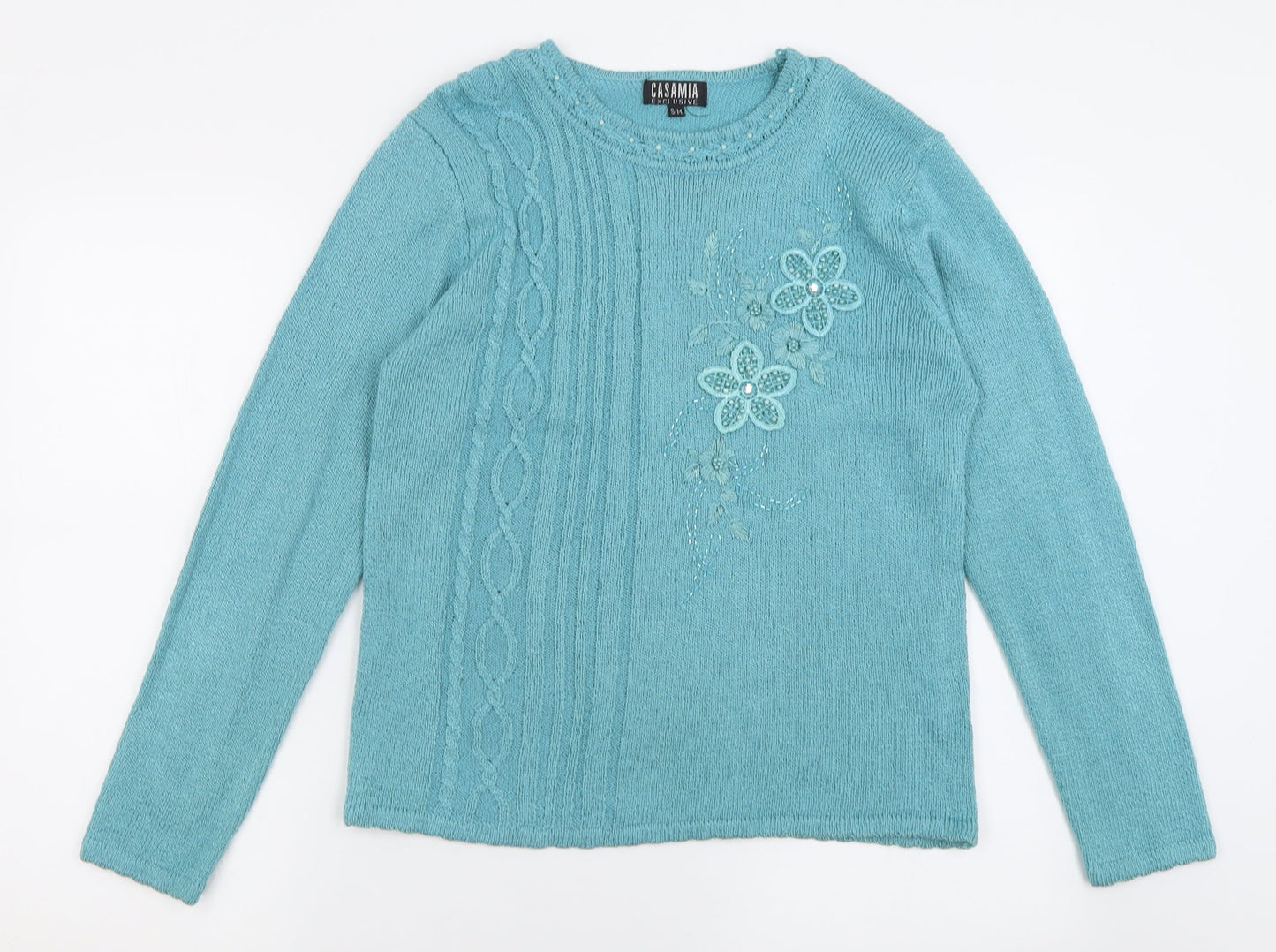 Womens UK Size S Casamia Blue Pullover Jumper