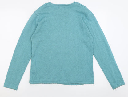 Womens UK Size S Casamia Blue Pullover Jumper
