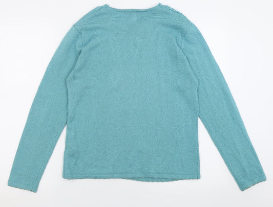 Womens UK Size S Casamia Blue Pullover Jumper