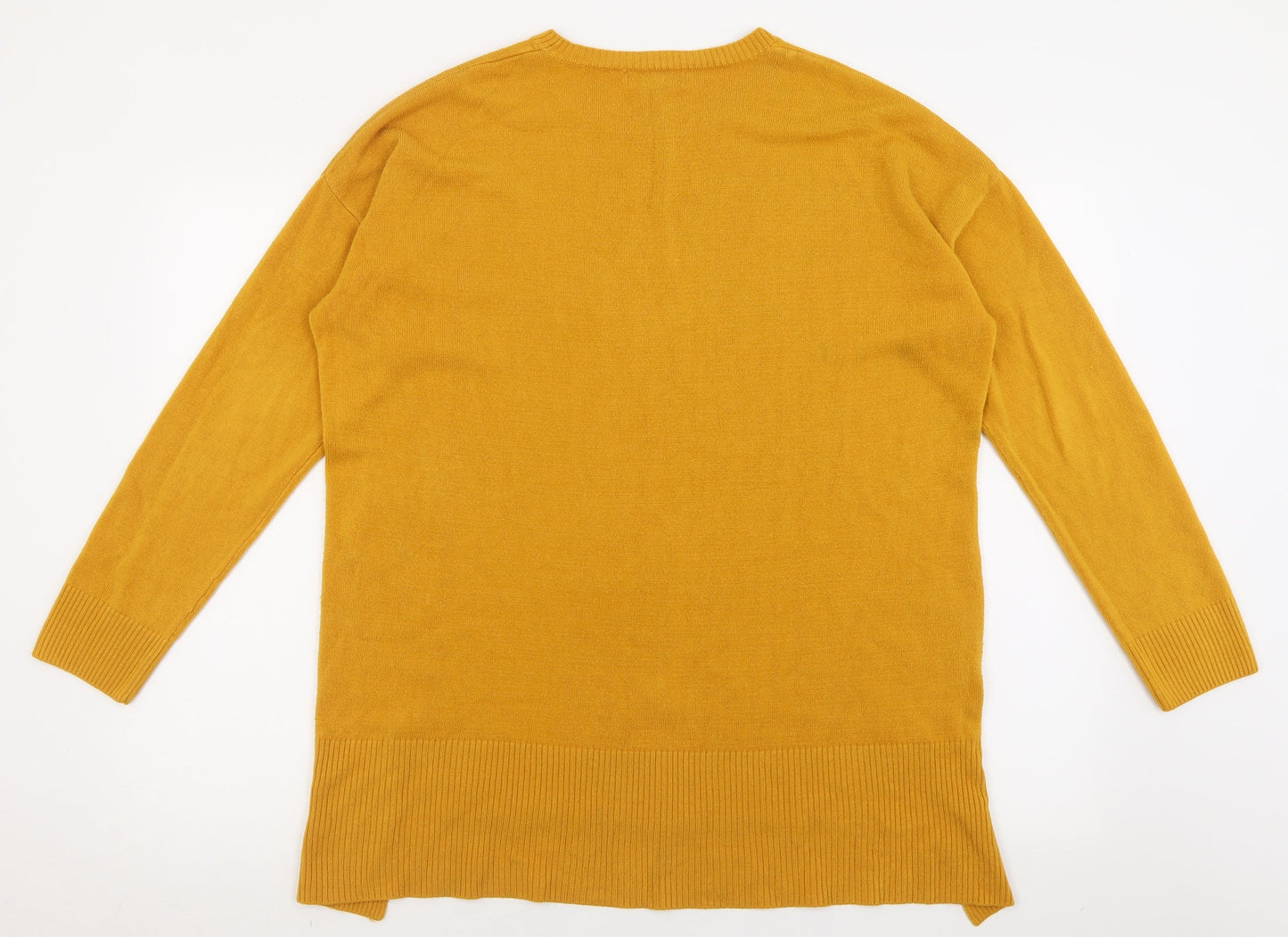 Womens UK Size 12 New Look Yellow Pullover Jumper