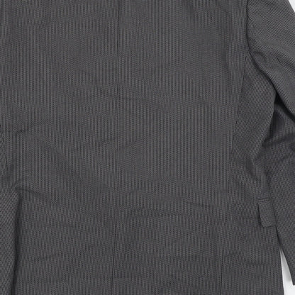 Mens UK Size 38 River Island Regular Grey Suit Jacket