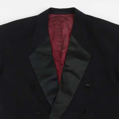 Mens UK Size 40 Preworn Regular Black Suit Jacket