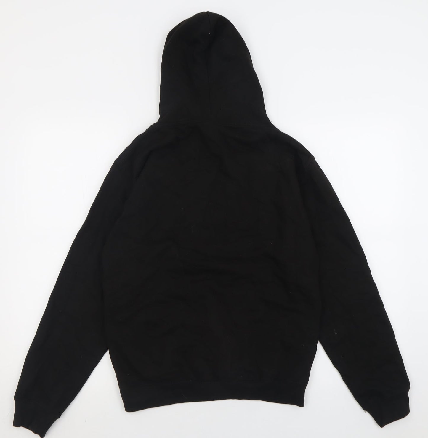 Awdis Mens Black  Cotton Pullover Hoodie Size S   - Basketball