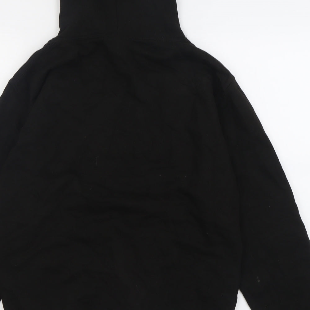 Awdis Mens Black  Cotton Pullover Hoodie Size S   - Basketball