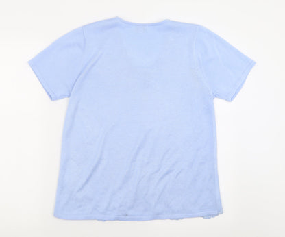 Womens UK Size S Fay Louise Blue Pullover Jumper