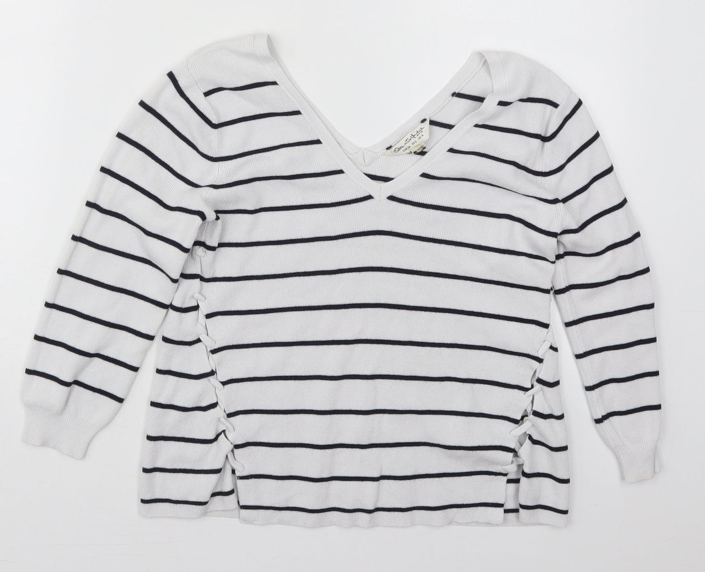 Womens UK Size 6 Miss Selfridge White Pullover Jumper