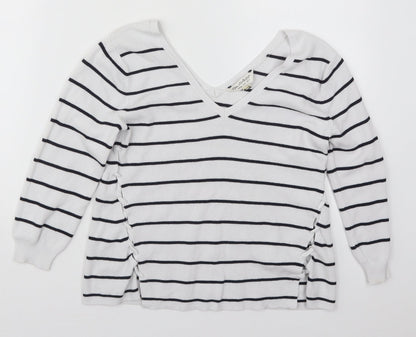 Womens UK Size 6 Miss Selfridge White Pullover Jumper