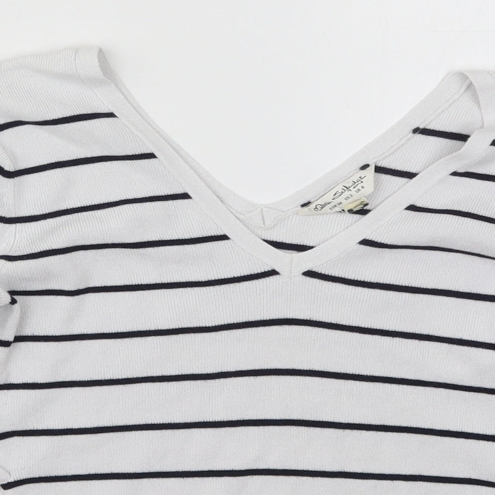 Womens UK Size 6 Miss Selfridge White Pullover Jumper