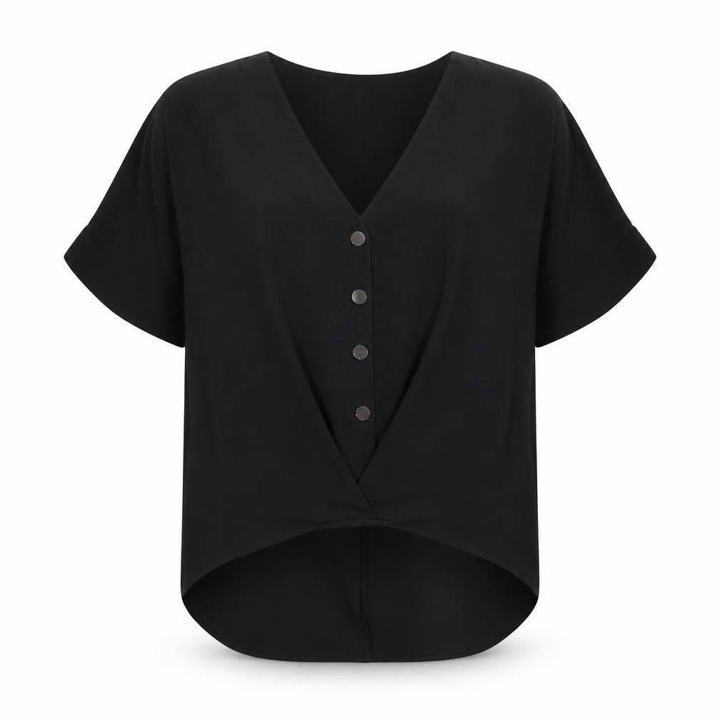 Womens UK Size 6 Primark Black Basic Blouse