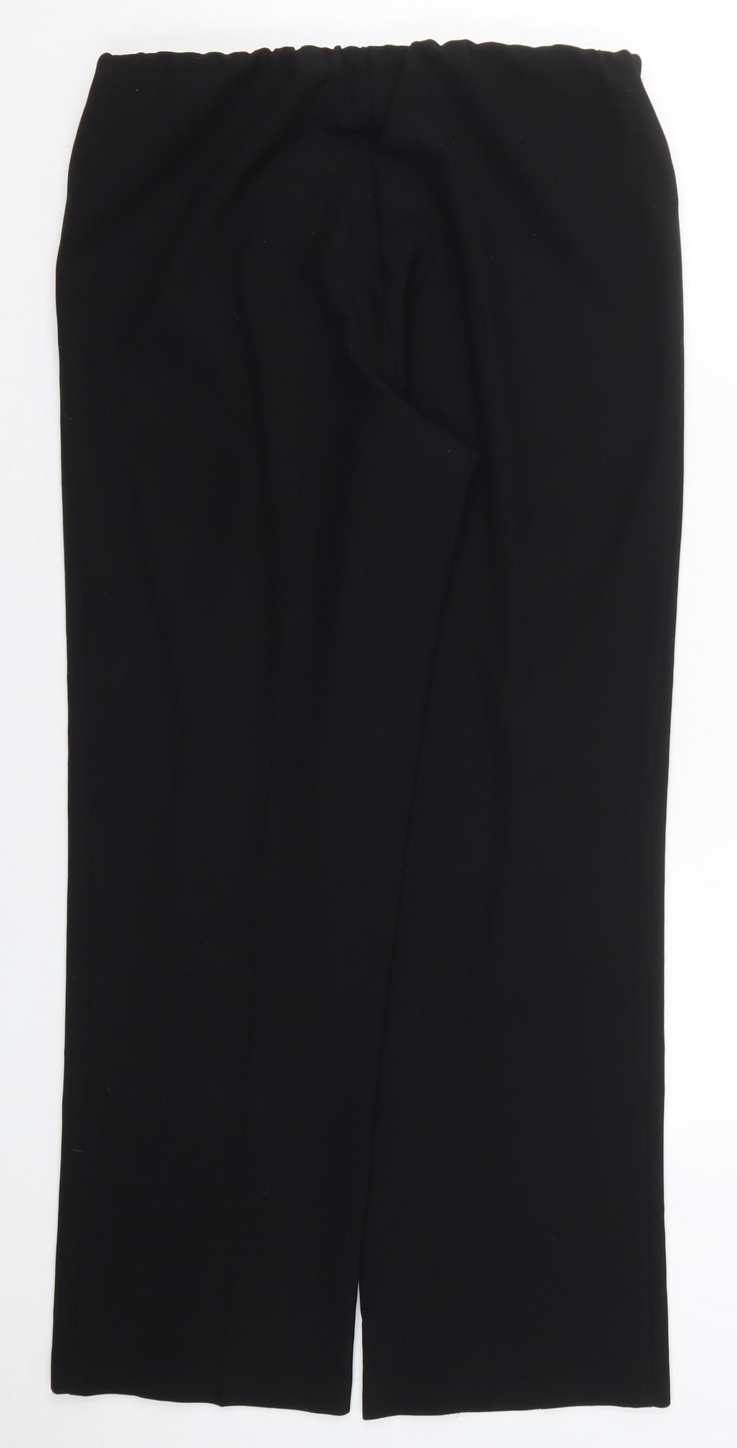Womens UK Size 12 Sarah Hamilton Regular Fit  Black Trousers