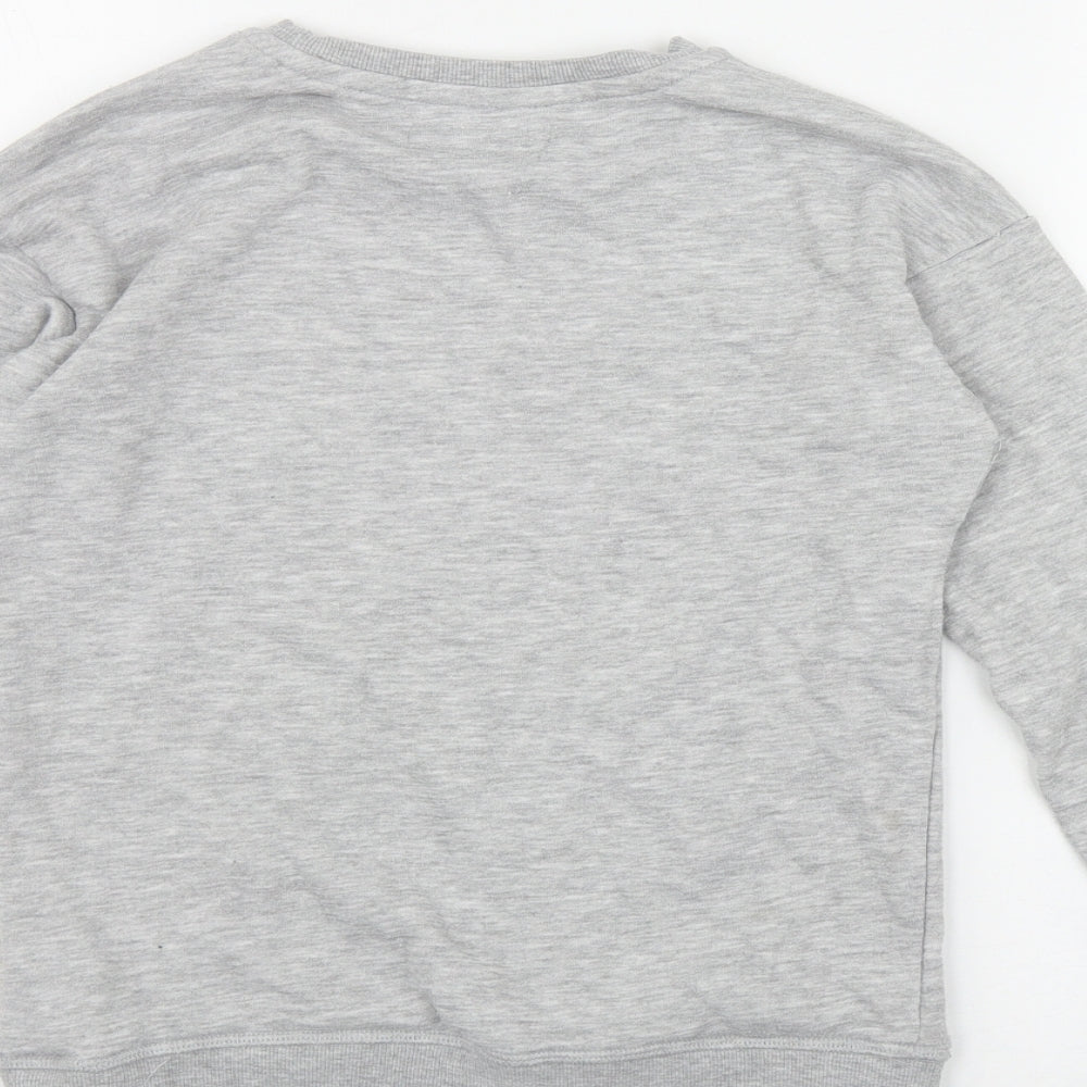 Primark Girls Grey  Cotton Pullover Sweatshirt Size 10-11 Years   - 'Bronx'