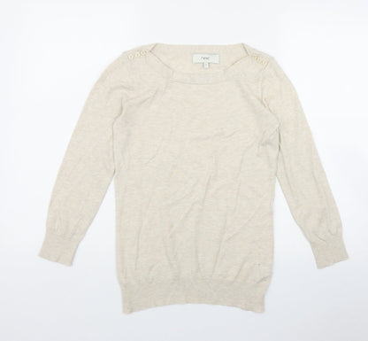 Womens UK Size 8 NEXT Beige Pullover Jumper