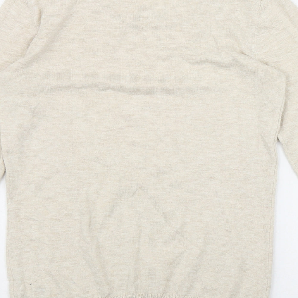 Womens UK Size 8 NEXT Beige Pullover Jumper