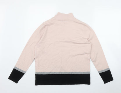 Womens UK Size 16 M&Co Pink Pullover Jumper