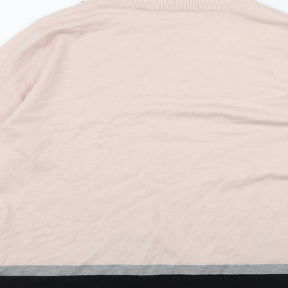Womens UK Size 16 M&Co Pink Pullover Jumper