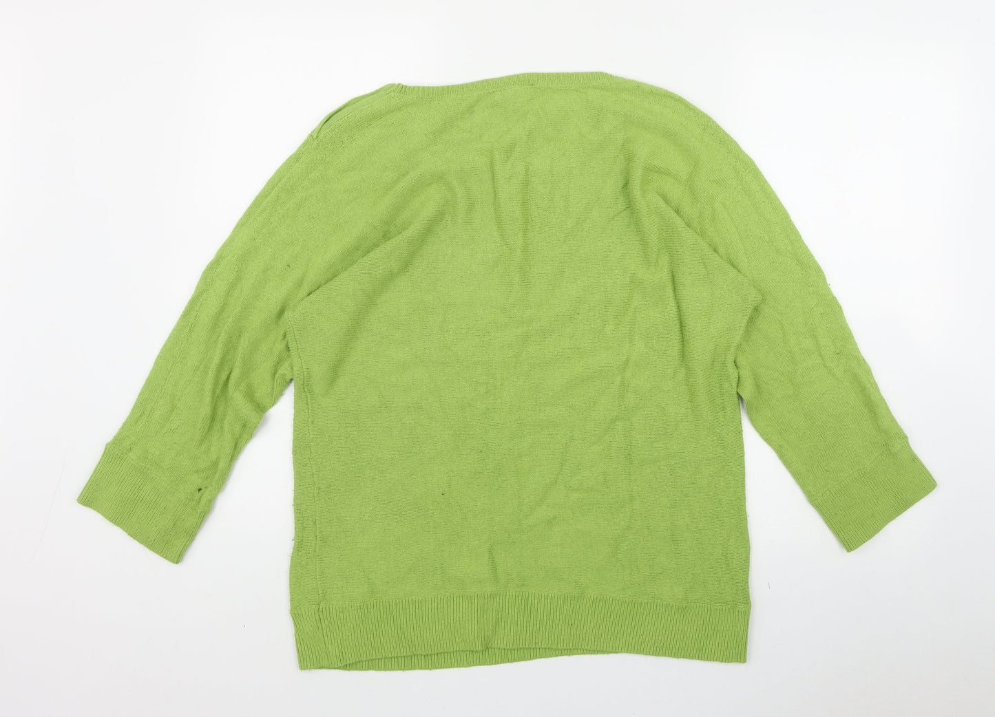 Womens UK Size XL Ann Taylor Green Pullover Jumper