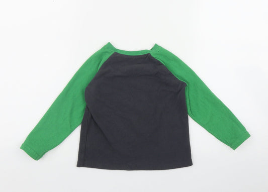 Primark Boys Grey  Polyester Basic T-Shirt Size 3-4 Years Round Neck  - Dinosaur