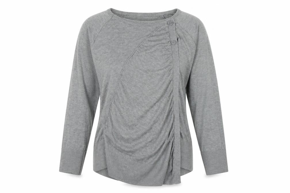 Womens UK Size 12 Papaya Grey Pullover Jumper