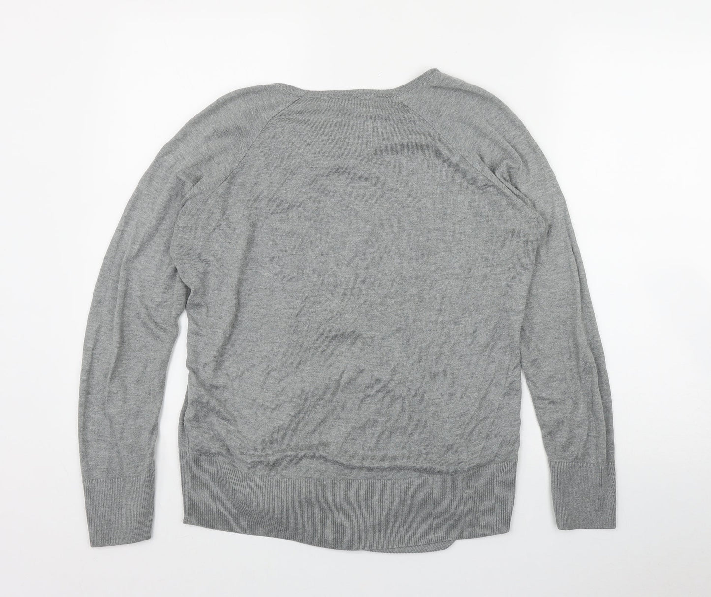 Womens UK Size 12 Papaya Grey Pullover Jumper