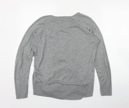 Womens UK Size 12 Papaya Grey Pullover Jumper