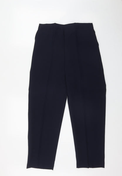 Womens UK Size 14 Preworn Regular Fit  Blue Trousers