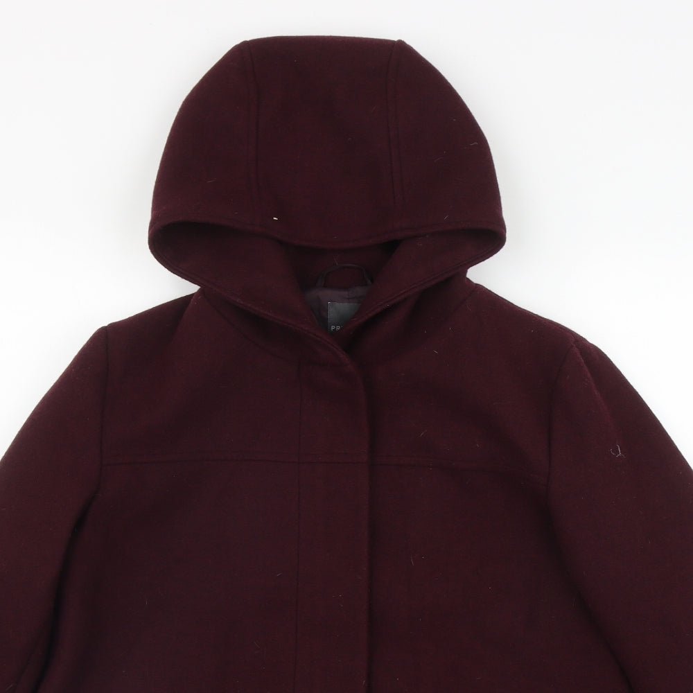 Primark Womens Red   Parka Coat Size 10  Zip