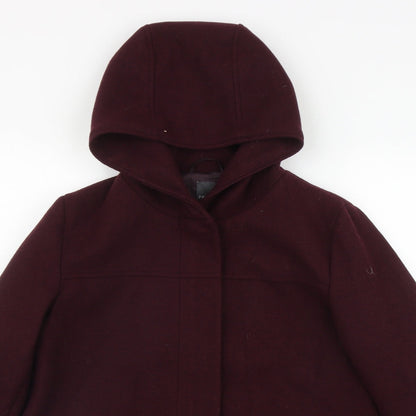 Primark Womens Red   Parka Coat Size 10  Zip