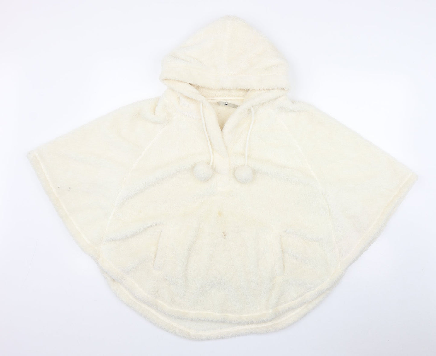 TU Womens Ivory   Jacket Poncho Size S