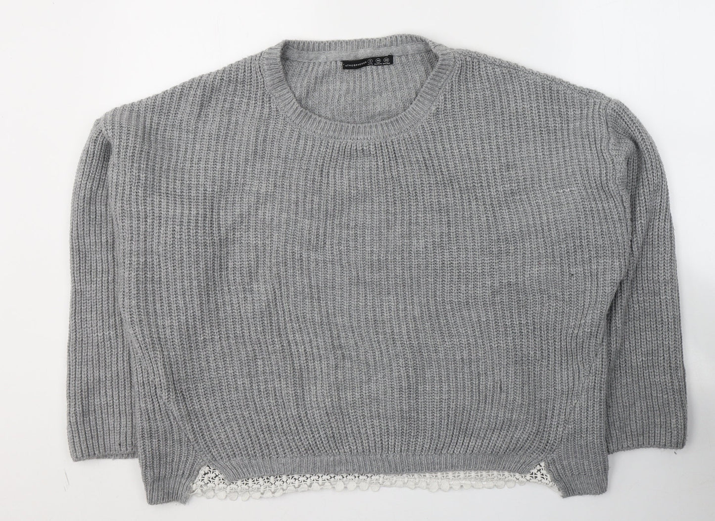 Womens UK Size 12 Atmosphere Grey Pullover Jumper
